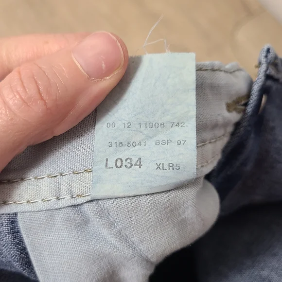 Vintage Lee Riveted Jean Shortalls Blue Denim Jorts  Womens XL R Garden Girl - Picture 5 of 9